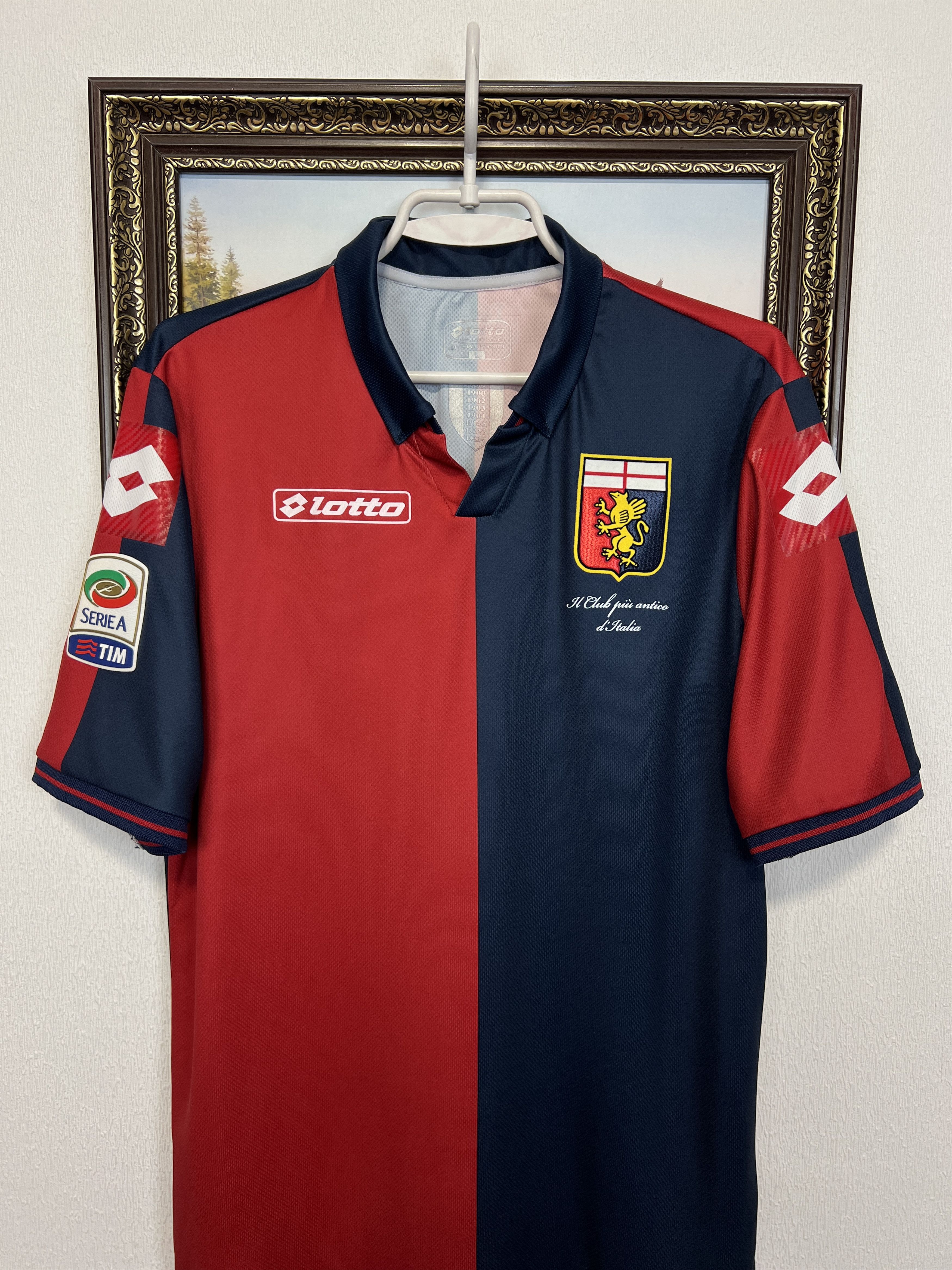 Lotto Sport Genoa CFC Home football shirt Soccer Jersey Maglia Trikot Size US L / EU 52-54 / 3 - 2 Thumbnail