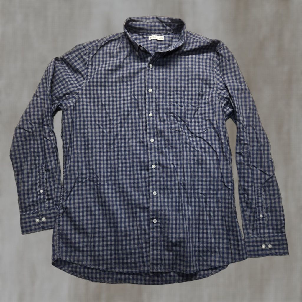 Vintage Sonoma Big & Tall Shirt Mens 2XLT Blue Plaid Button-Up Long Sleeve Cotton Blend Size US XXL / EU 58 / 5 - 1 Thumbnail