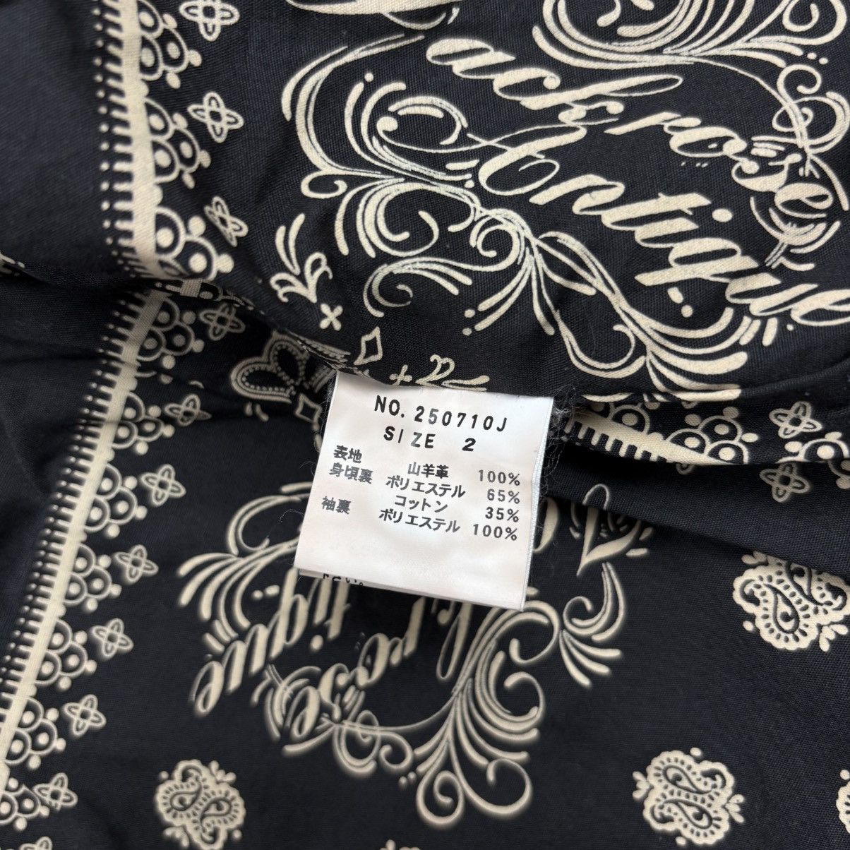 JACKROSE Archive Jackrose - Paisley Liner Biker Leather Jacket Size US M / EU 48-50 / 2 - 10 Thumbnail