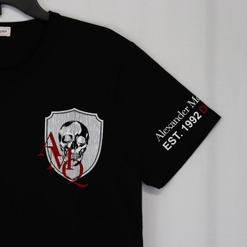 Alexander McQueen o1rshd1 ***Defective / T-Shirt in Black Size US S / EU 44-46 / 1 - 2 Thumbnail