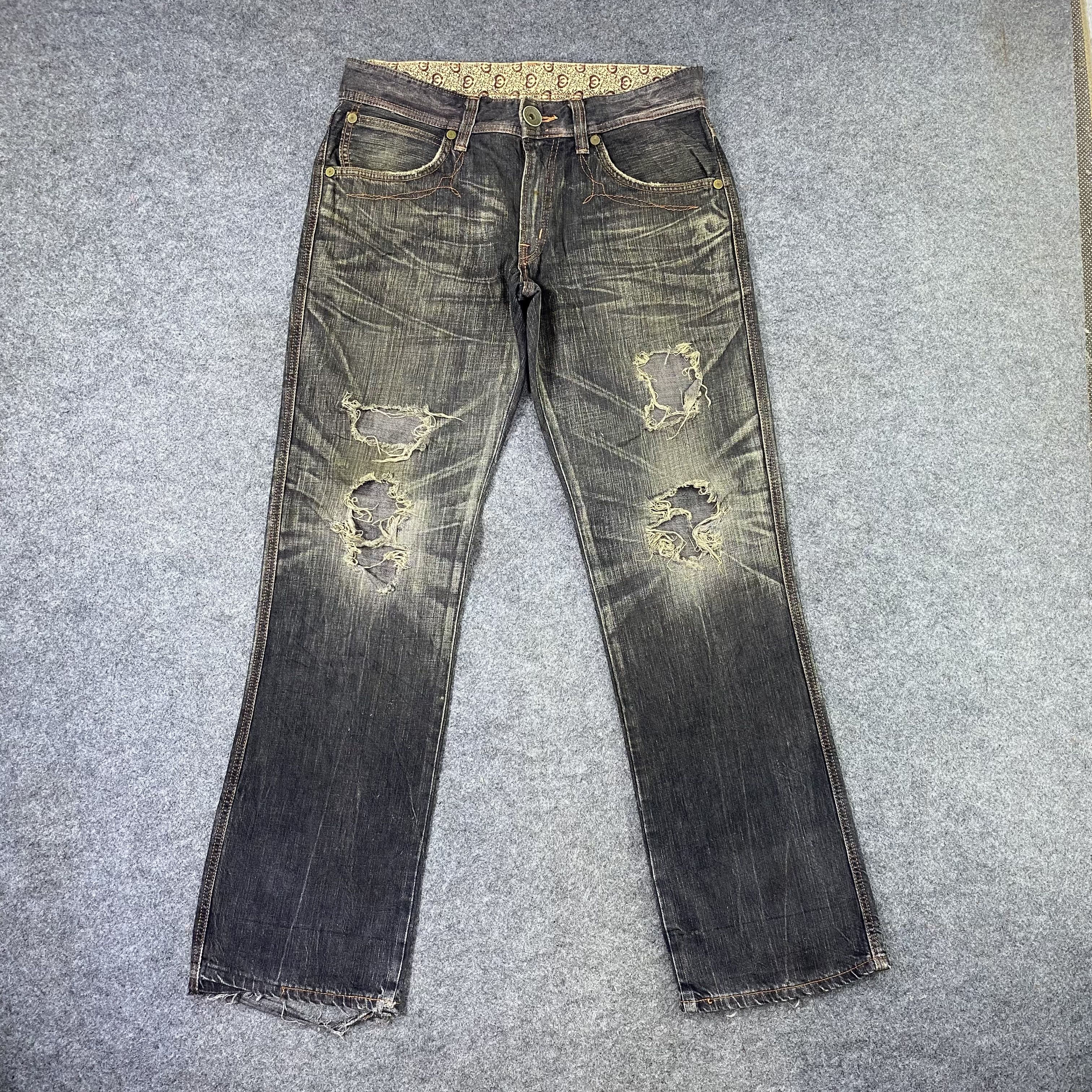Edwin 503 Blue Trip Distressed Denim -J1176