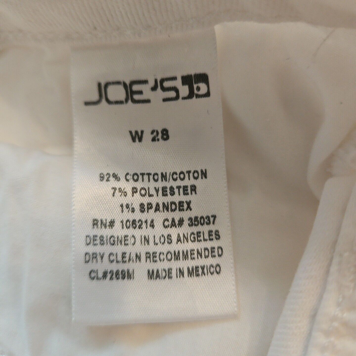 Designer Joes Jeans Skinny Ankle Jeans Womens 28 Waist White Denim Mi Size 28" / US 6 / IT 42 - 11 Thumbnail