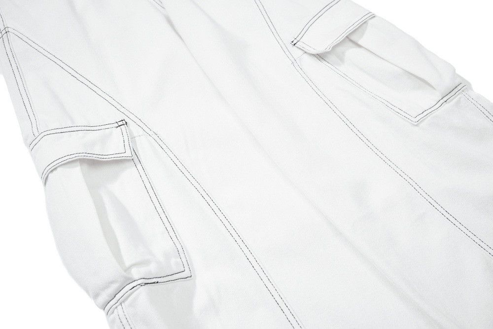 Jean Men's multi-pocket straight-leg loose-fitting cargo jeans Size US 32 / EU 48 - 4 Thumbnail