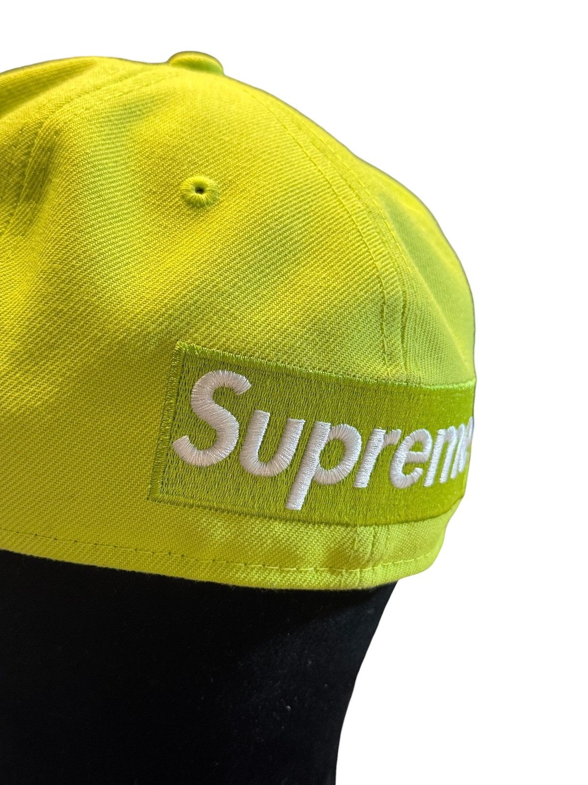 Supreme Supreme New Era Reverse Box Logo Hat Bright Yellow Size ONE SIZE - 5 Thumbnail