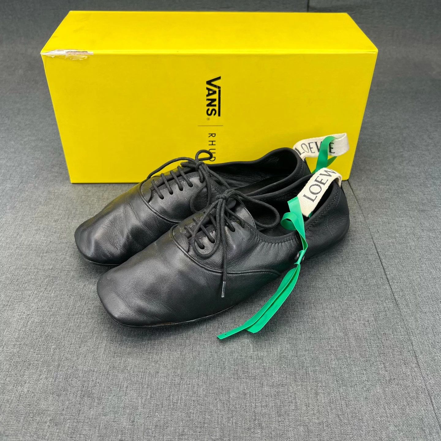 Loewe Loewe Black Leather Flat 37 New Re-soled With Box Size US 6 / IT 36 - 1 Thumbnail