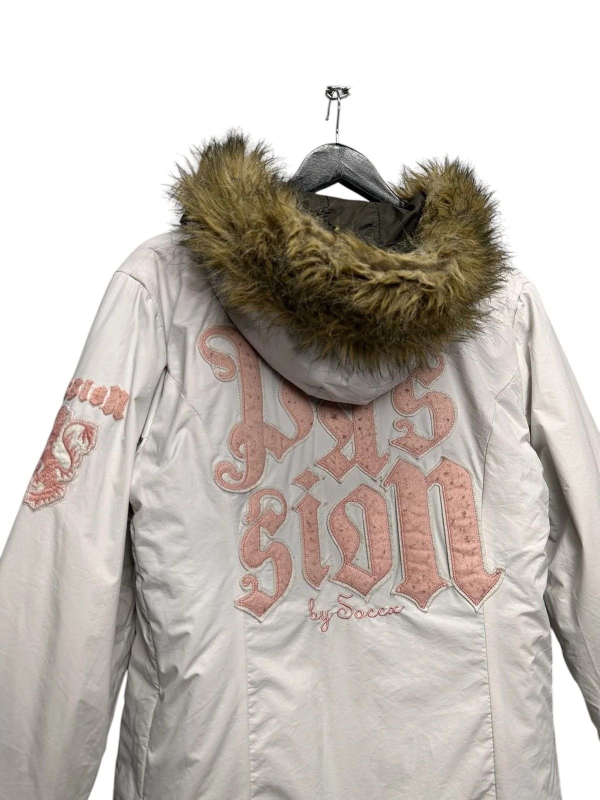 Hysteric Glamour Reversible jacket khaki/white fur hood y2k Isay Miyake style Size US S / EU 44-46 / 1 - 10 Thumbnail