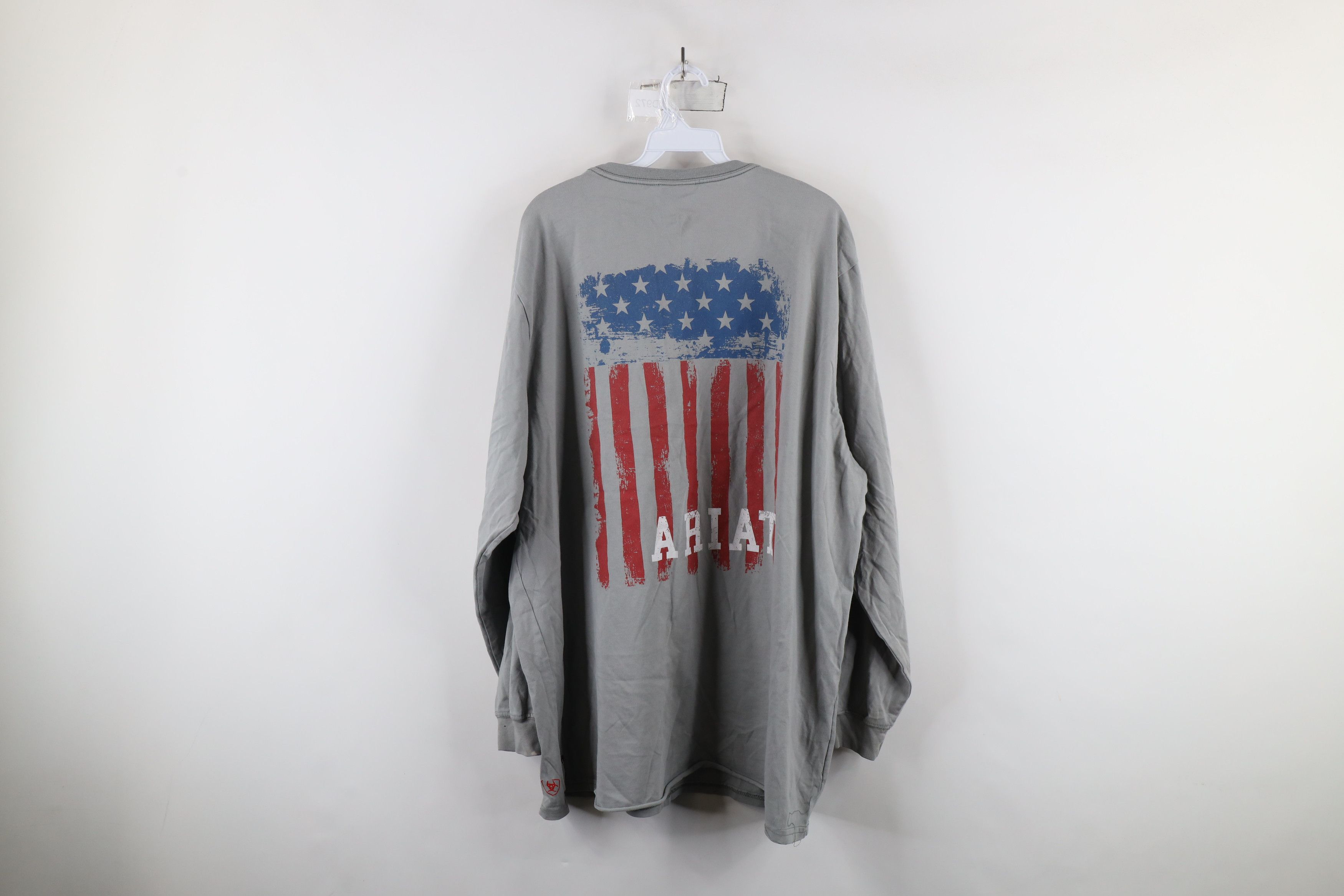 Ariat × Vintage Ariat Spell Fire Flame Resistant Long Sleeve T-Shirt Gray Size US XXL / EU 58 / 5 - 15 Thumbnail