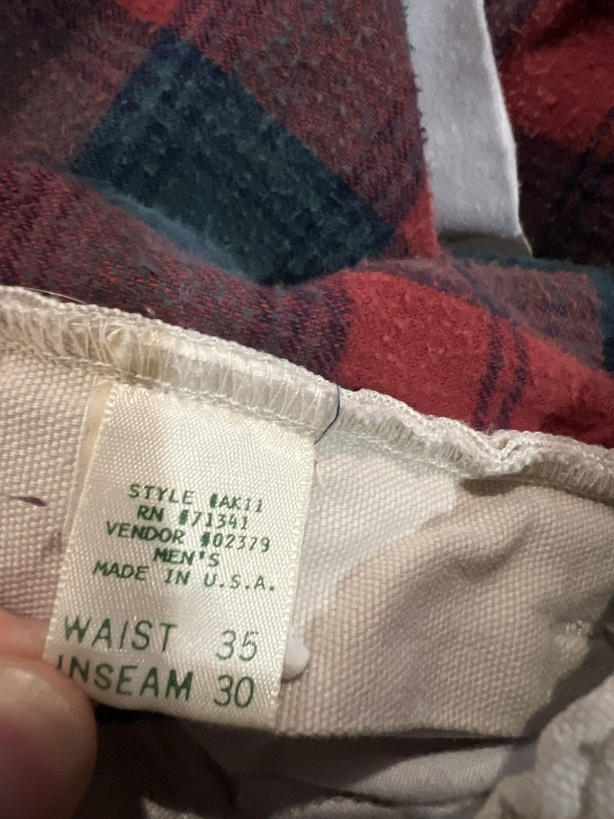 L.L. Bean 35x30 LL Bean Insulated Flannel Pants Size US 35 - 8 Thumbnail
