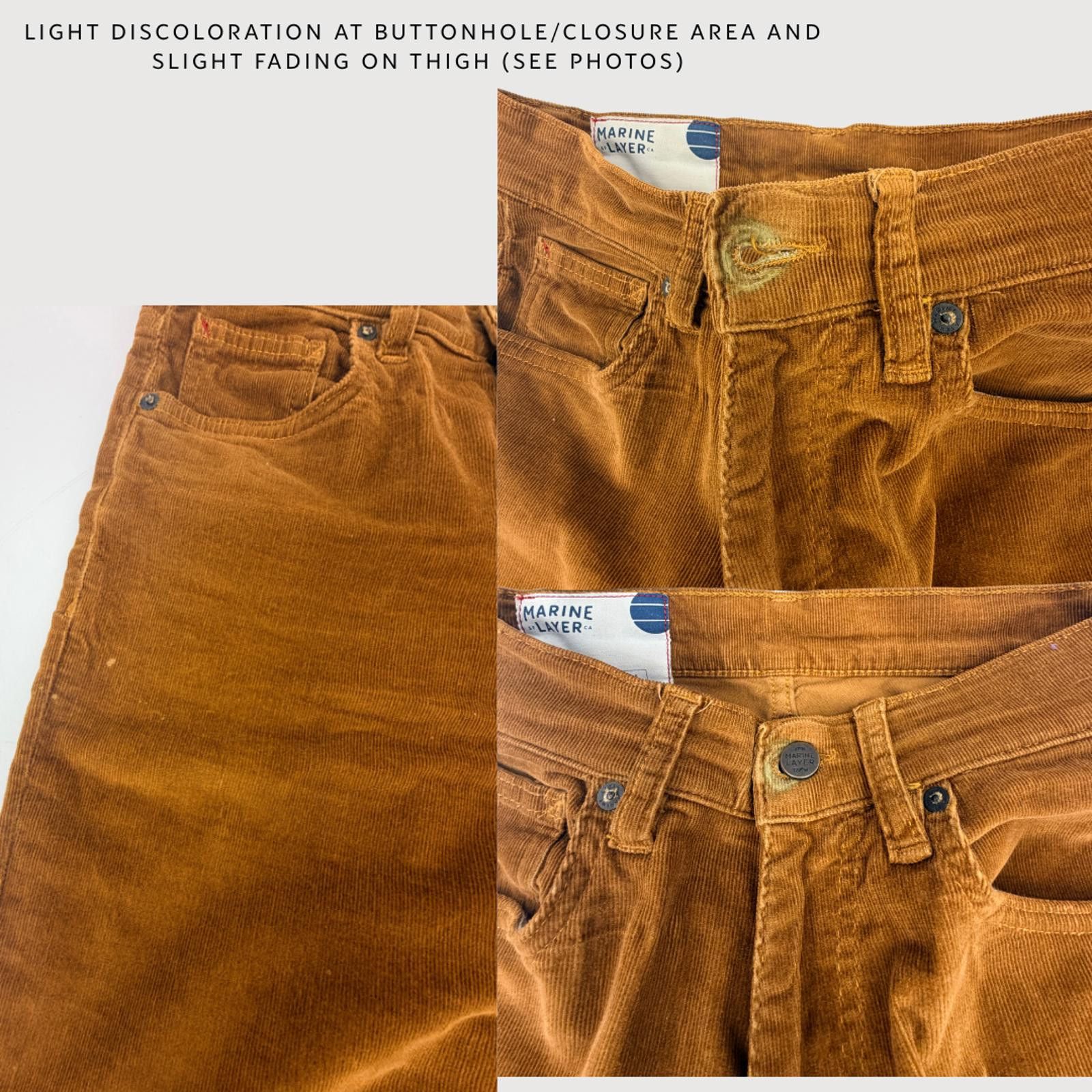 Marine Layer Marine Layer Corduroy Straight Leg Jeans Copper 26 Size 26" / US 2 / IT 38 - 9 Thumbnail