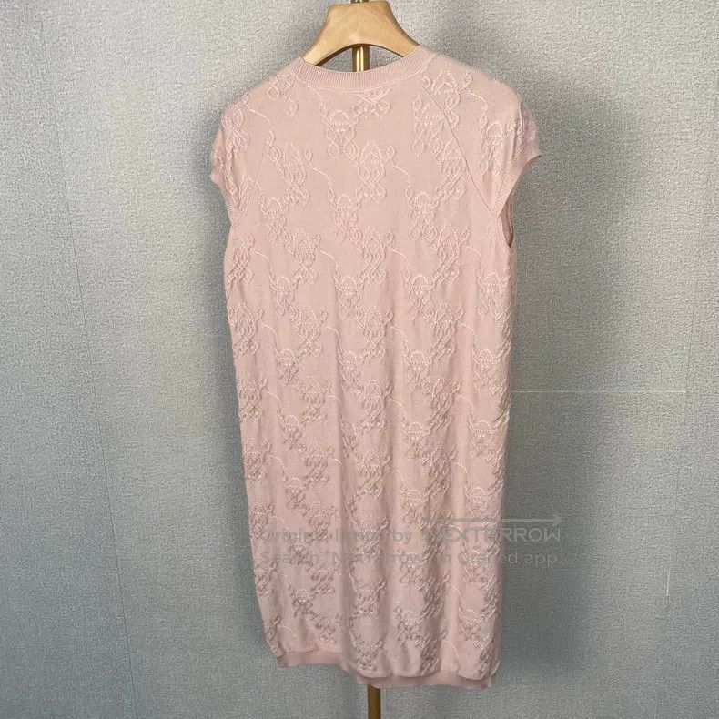 Hermes Hermes Light pink sleeveless knitted dress Size XS / US 0-2 / IT 36-38 - 2 Thumbnail