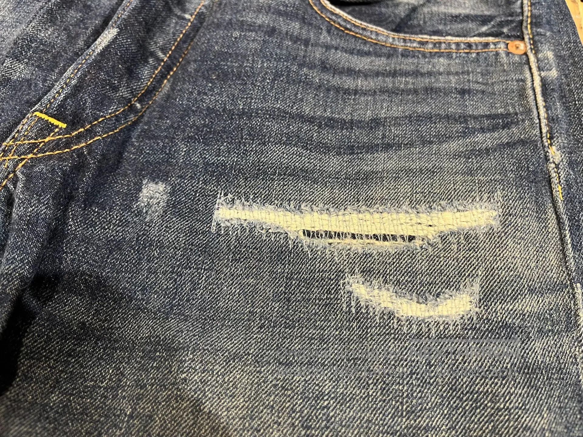 RRL Ralph Lauren RRL Distressed Patched Vintage Jeans. Size US 31 - 9 Thumbnail