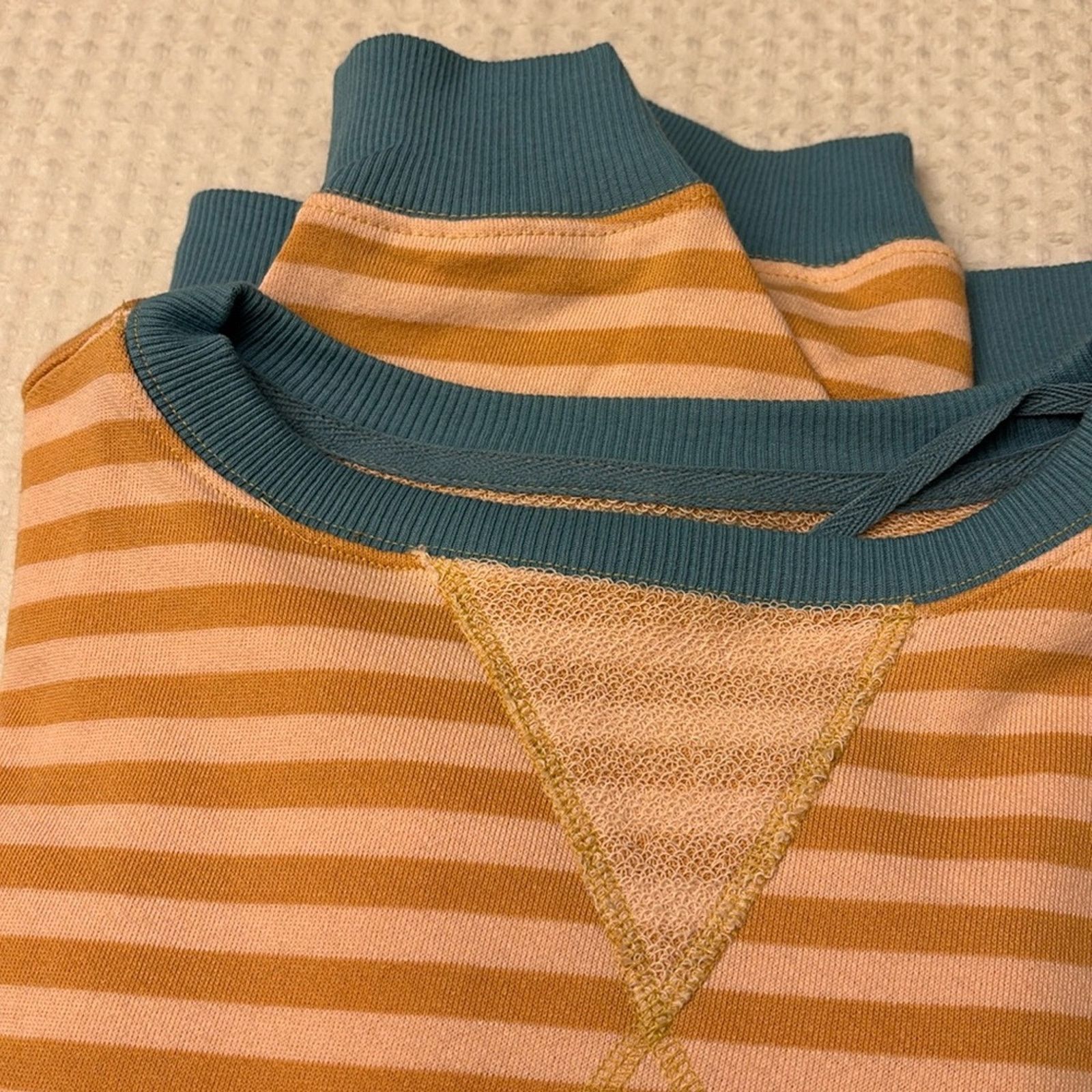 Free People NEW! We The FREE PEOPLE Classic Striped Oversized Sweatshirt Size M / US 6-8 / IT 42-44 - 11 Thumbnail