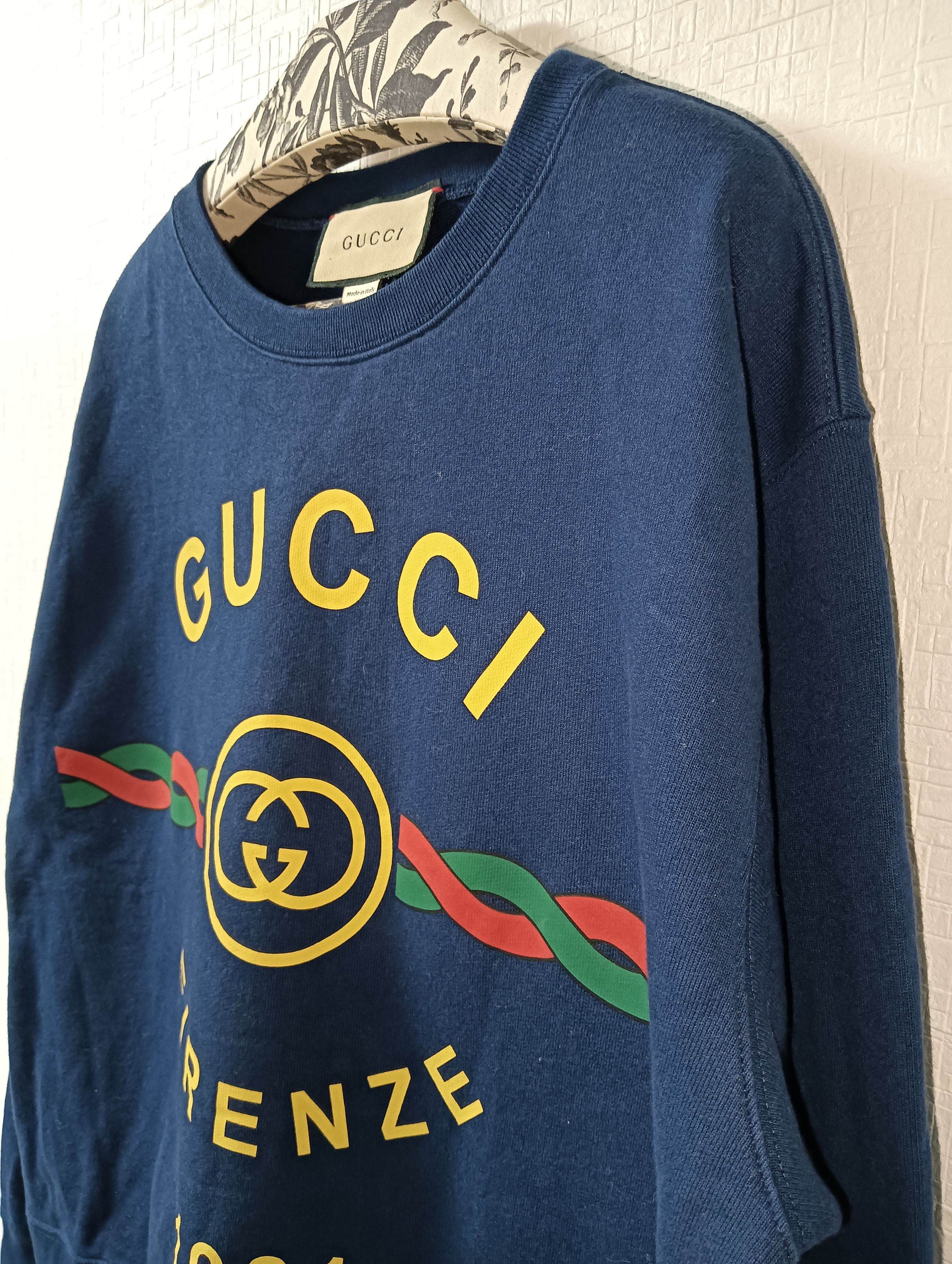Gucci 'Firenze 1921' Logo Sweatshirt Size US M / EU 48-50 / 2 - 3 Thumbnail