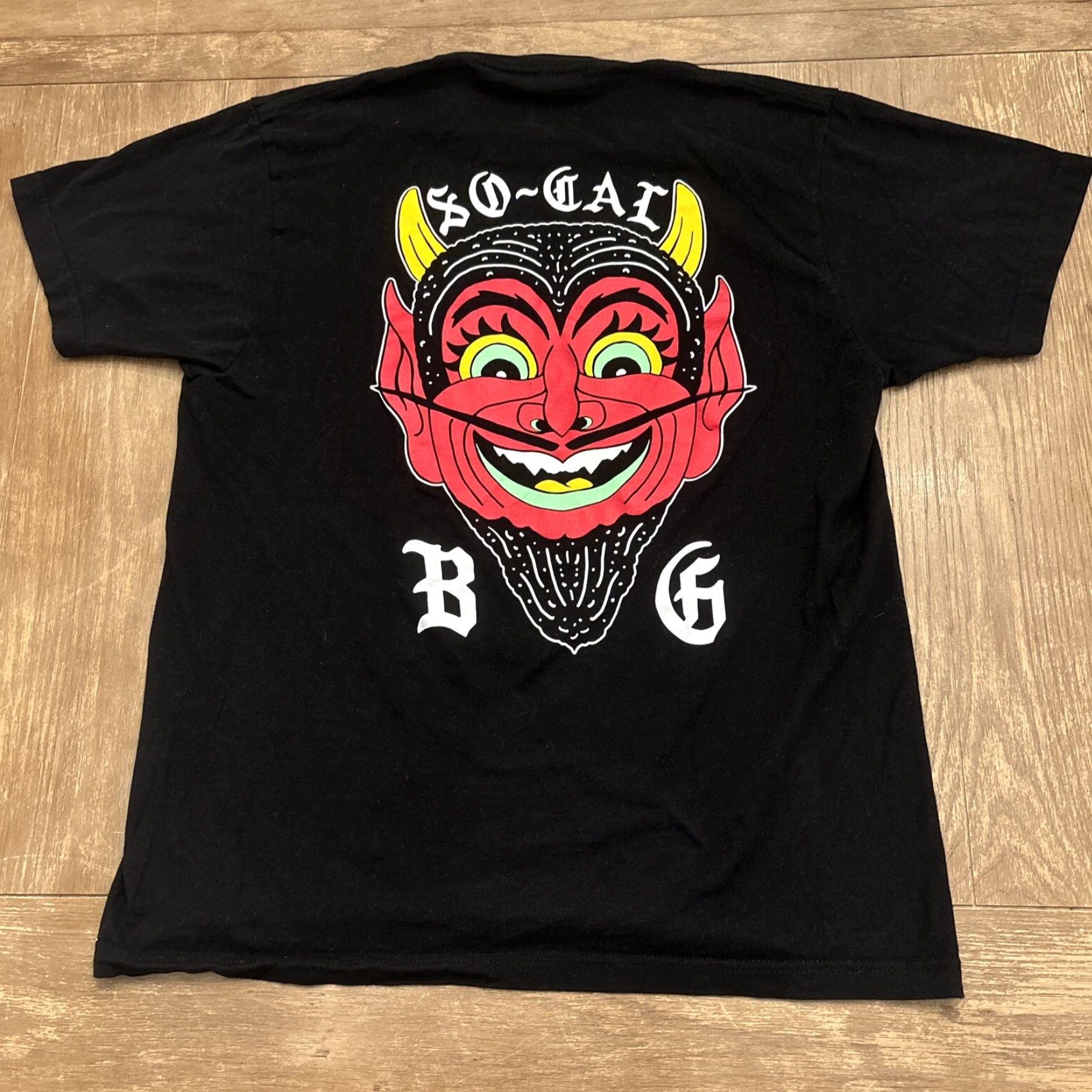Vintage VINTAGE So Cal BG Speedshop Devil T-Shirt Black Adult Large Mens Size US L / EU 52-54 / 3 - 4 Thumbnail