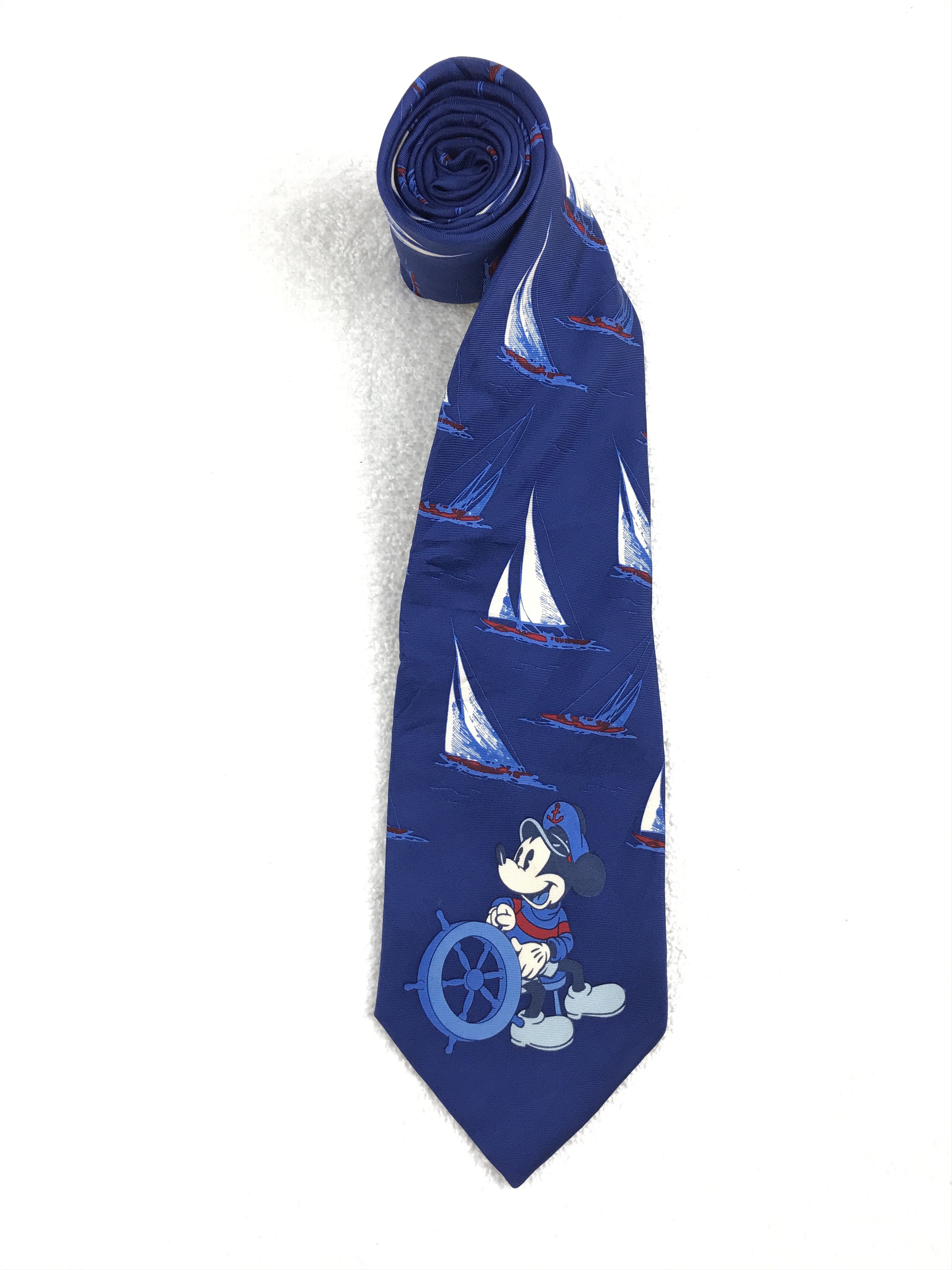 Mickey Inc × Vintage Vintage Mickey Silk Necktie Size ONE SIZE - 2 Thumbnail