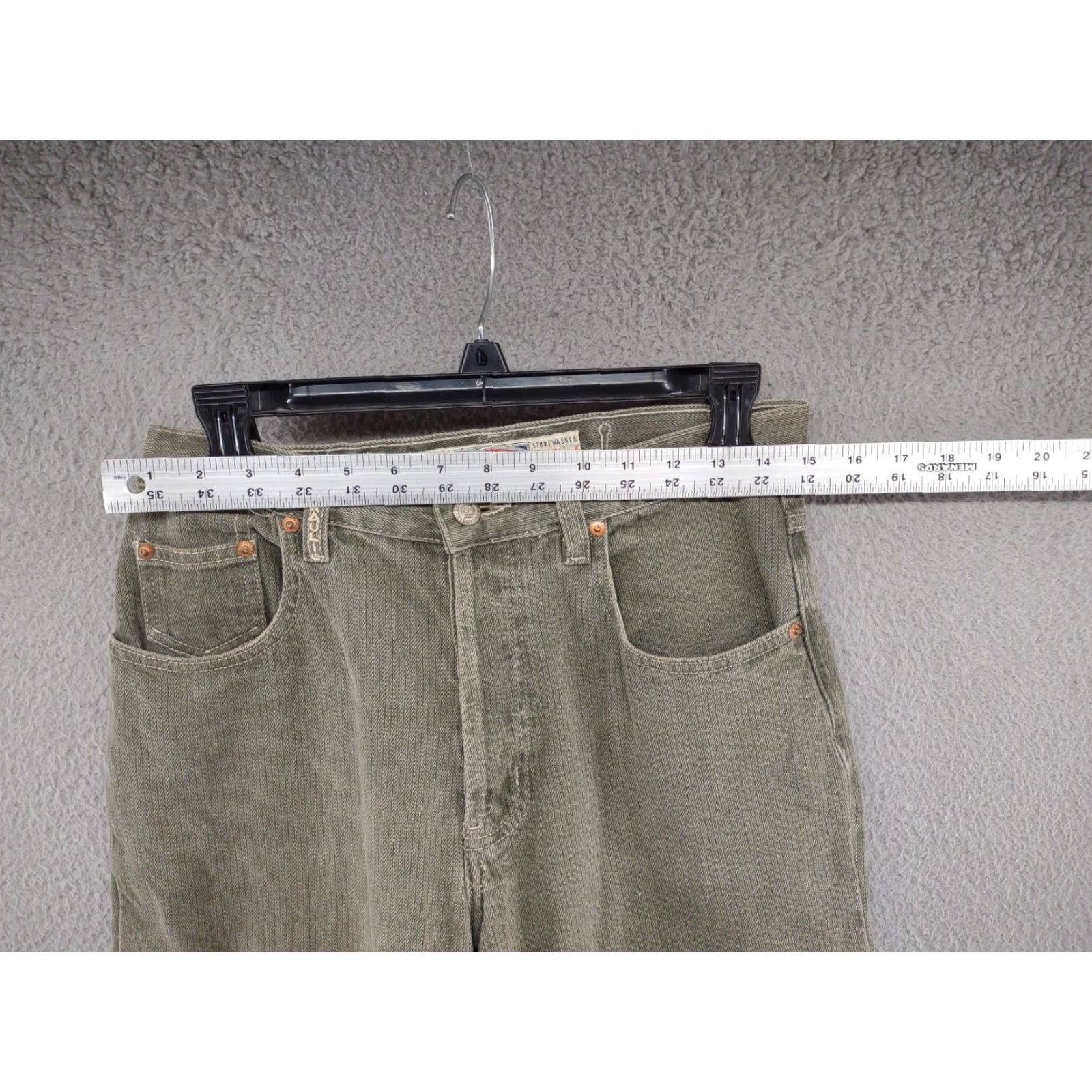 Denime VINTAGE Hydraulic Women's Stone Washed Denim Green Jeans Tag Size 5/6 Jeans Green HYDRAULIC 90s Modern Classic Baggy? Size 28" / US 6 / IT 42 - 6 Thumbnail