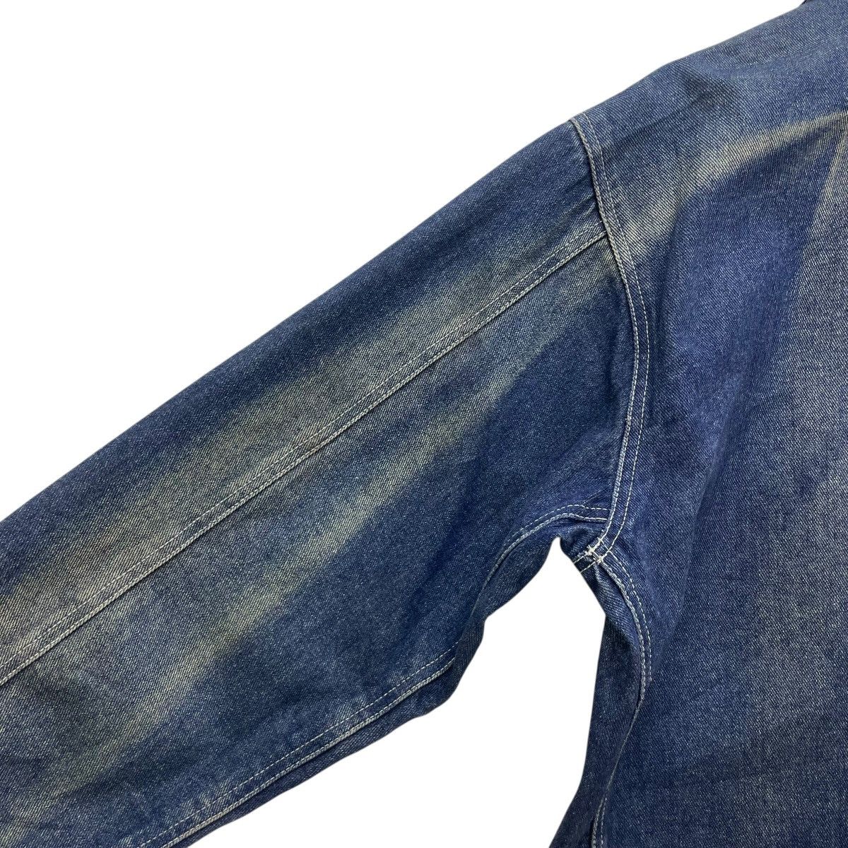 45rpm 💥Vintage Sunfaded Pairshine Worker Denim Jacket Size US L / EU 52-54 / 3 - 13 Thumbnail