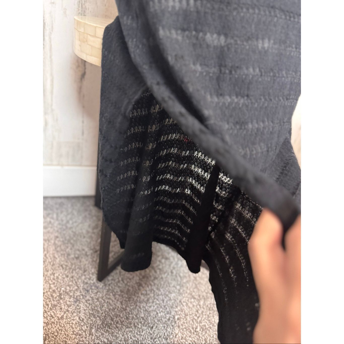 Forever 21 Forever 21 Black Crochet Maxi Dress – Strappy Back, Lined, S Size M / US 6-8 / IT 42-44 - 4 Thumbnail