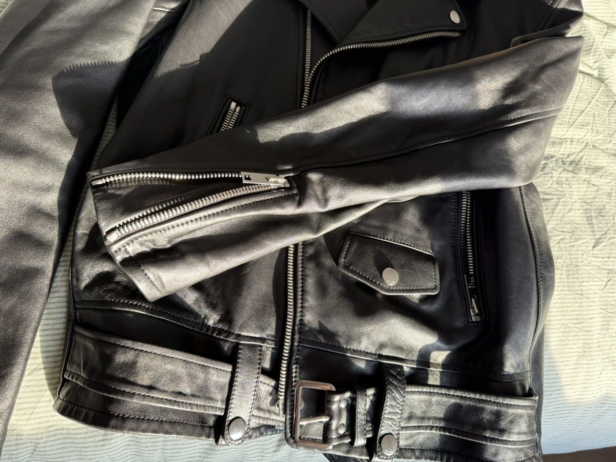 Celine Celine Leather Biker Jacket Size US M / EU 48-50 / 2 - 6 Thumbnail