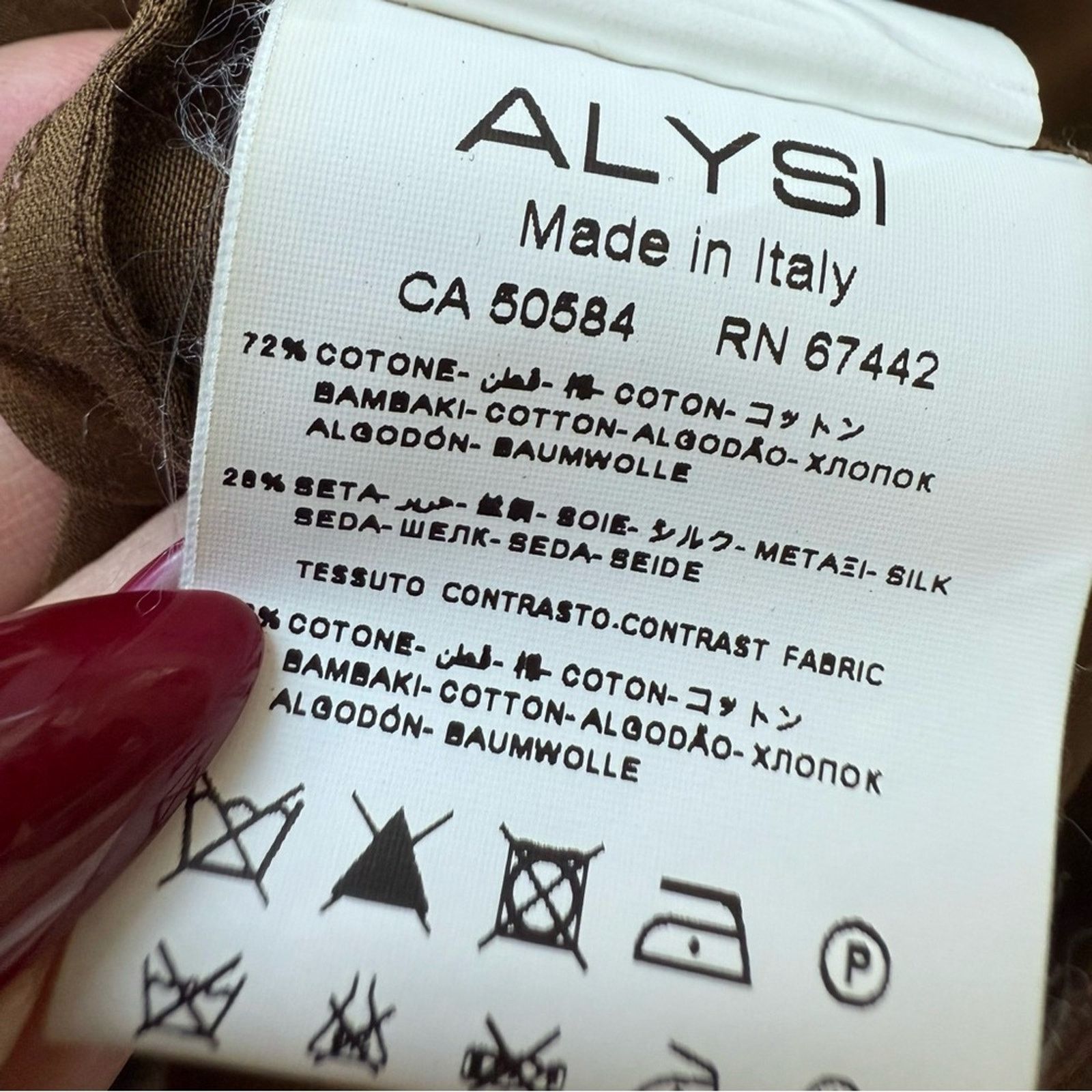 Other NWT!!! Alysi women cotton dress size 2 US Authentic 516$ Size XS / US 0-2 / IT 36-38 - 9 Thumbnail