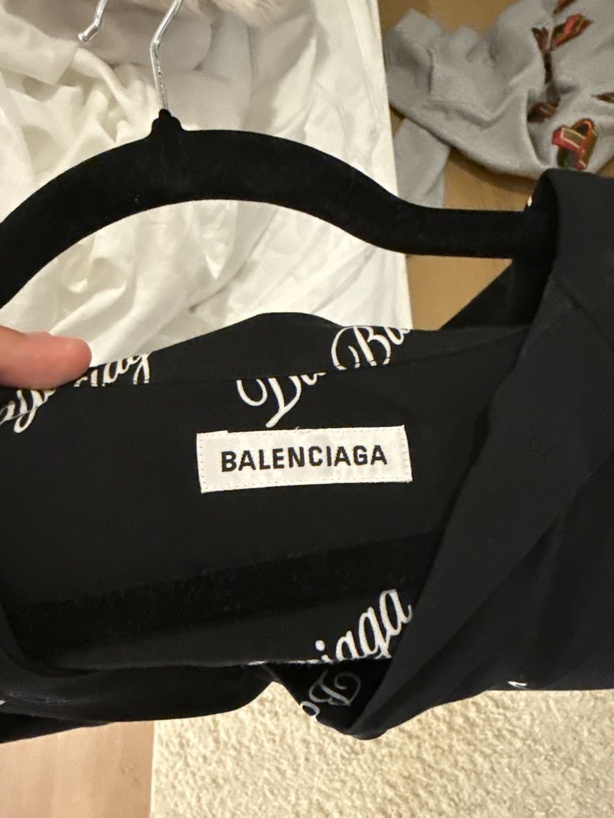 Balenciaga Balenciaga all over letter button up Size US L / EU 52-54 / 3 - 6 Thumbnail