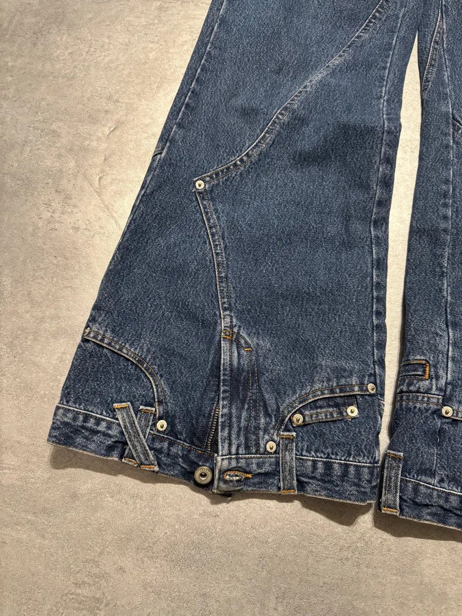 Dolce & Gabbana AW2003 Dolce & Gabbana Flared Trompe Loeil Jeans Size 26" / US 2 / IT 38 - 4 Thumbnail