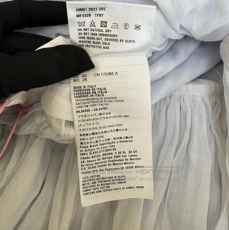 Miu Miu Miu Miu Summer Light Blue Mid-Length Dress . Size M / US 6-8 / IT 42-44 - 9 Thumbnail