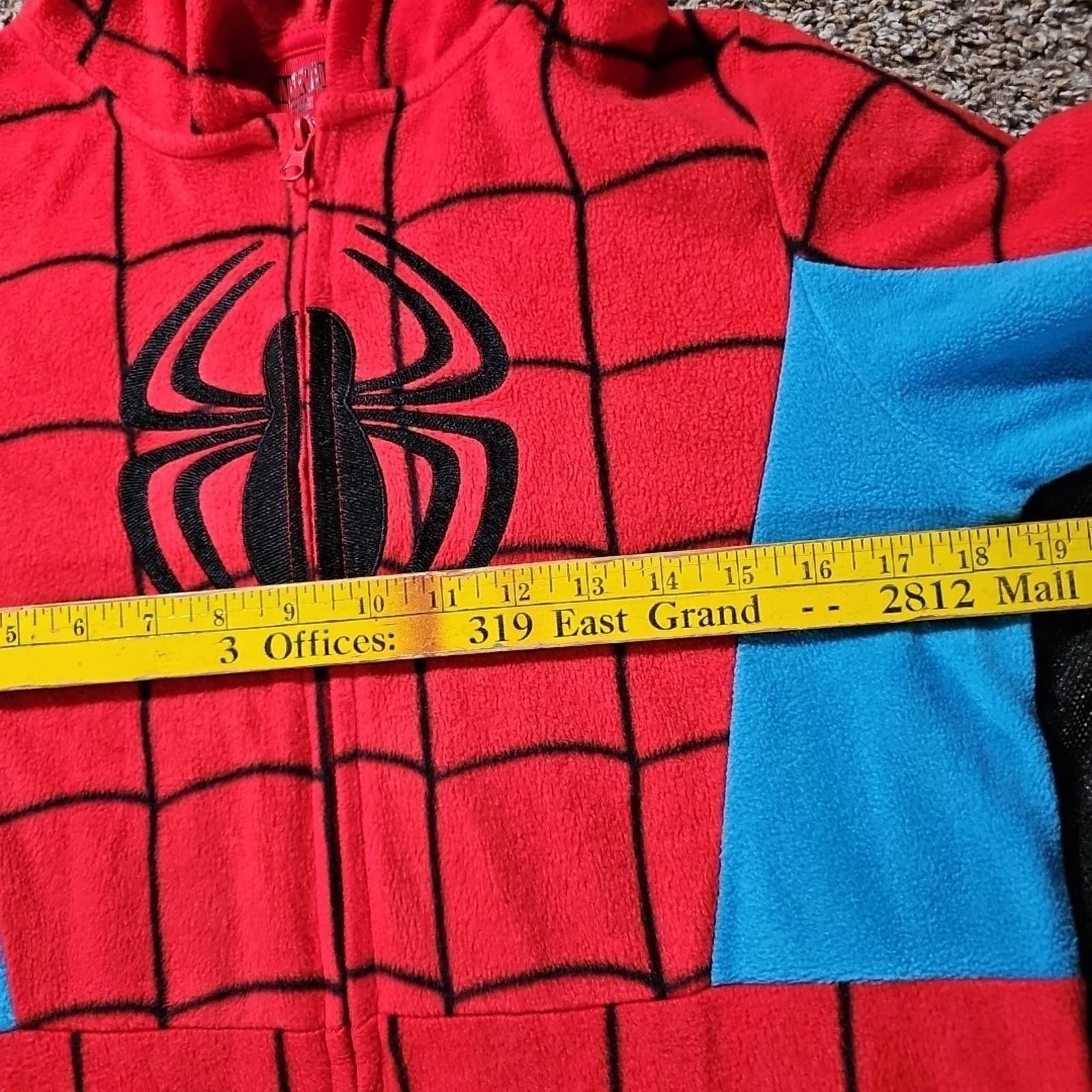 Marvel Comics Marvel Spider-Man Superhero Kids Hooded Pajamas Suit L 12-14 Size ONE SIZE - 6 Thumbnail