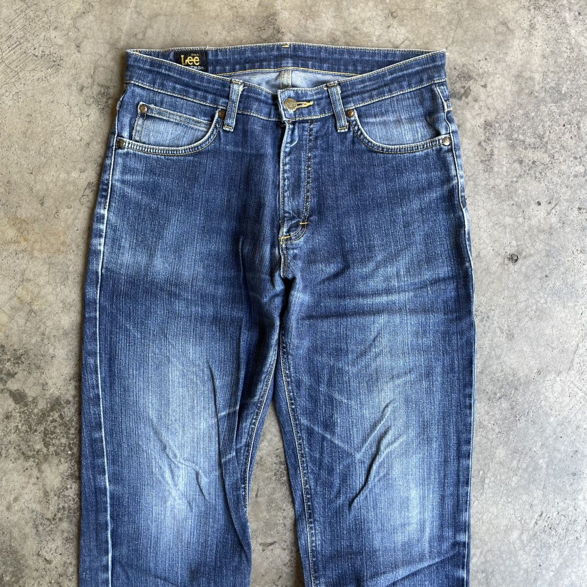 Lee 🔥Vintage Lee Riders Stoned Washed Distress Denim Jeans Size US 30 / EU 46 - 2 Thumbnail