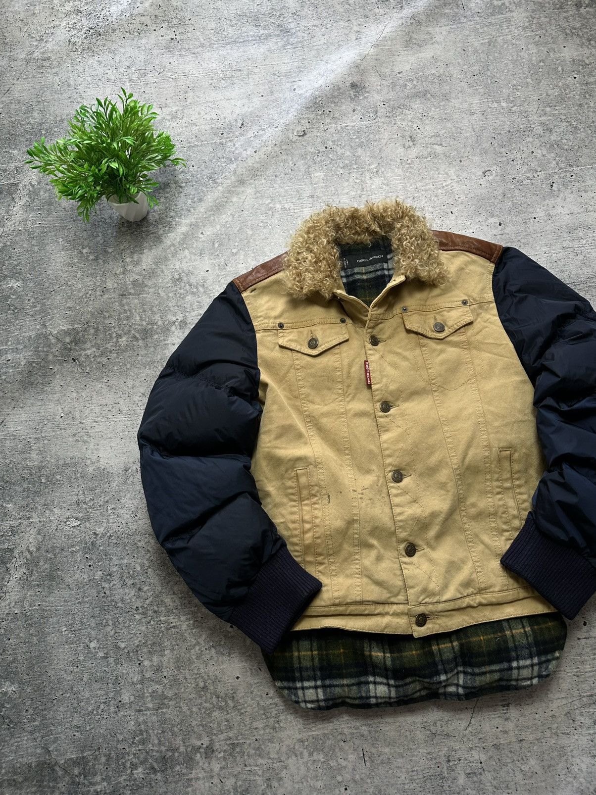 Dsquared2 Dsquared 2 Main Archive Check Colore Wool Down Puffer Jacket Size US M / EU 48-50 / 2 - 2 Thumbnail