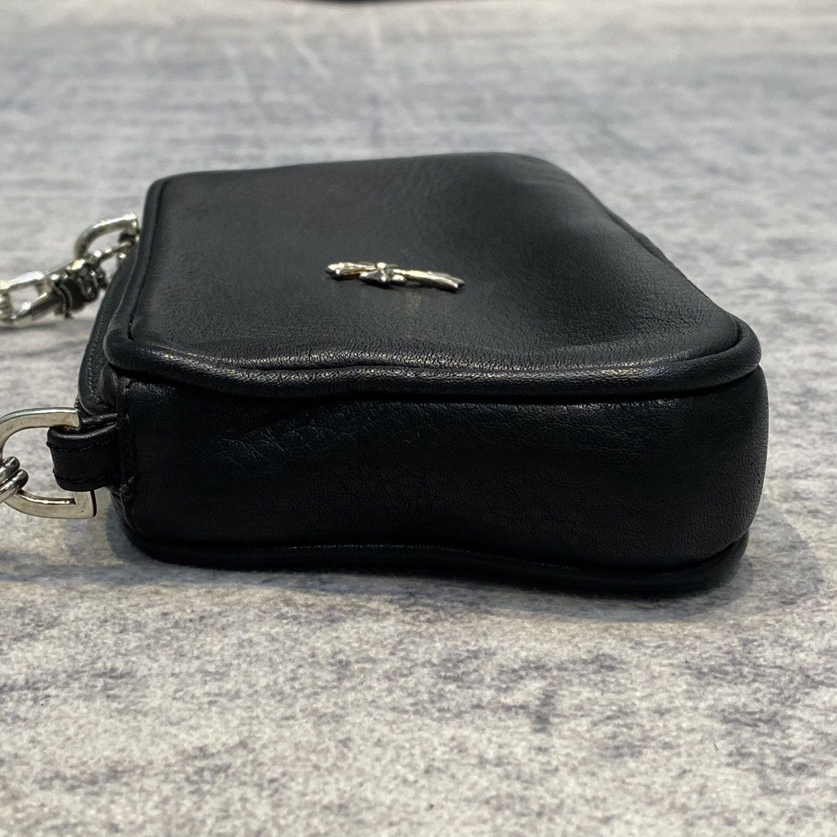Chrome Hearts Chrome hearts PULP Cross link chain silver Medium bag black Size ONE SIZE - 9 Thumbnail
