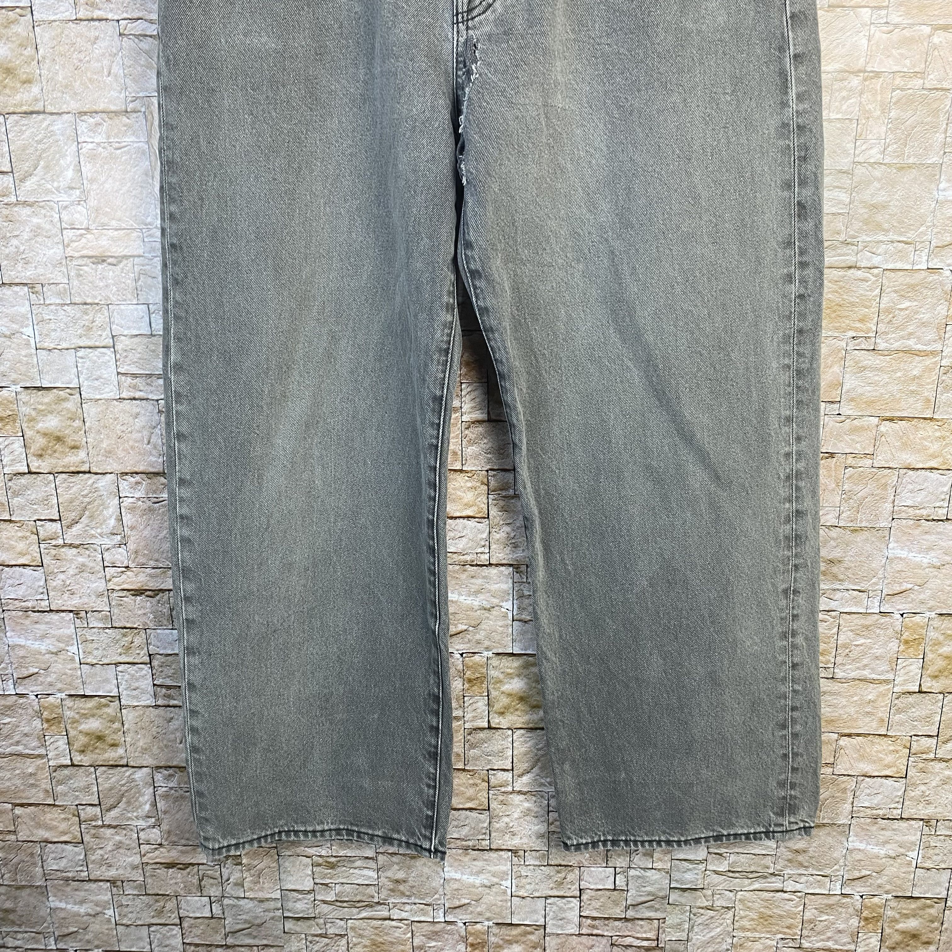 Japanese Brand GU japan grey Denim vintage Pants #7594 Size US 34 / EU 50 - 3 Thumbnail