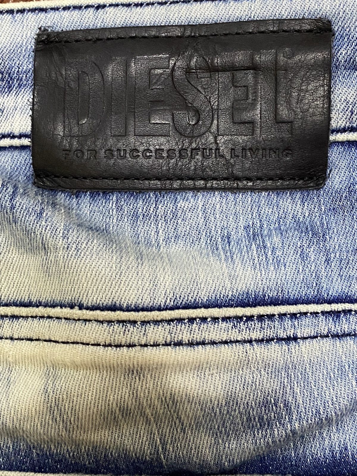 Diesel Black Gold Vintage Diesel Denim Vision Mud Wash Slim Jeans Size US 36 / EU 52 - 13 Thumbnail