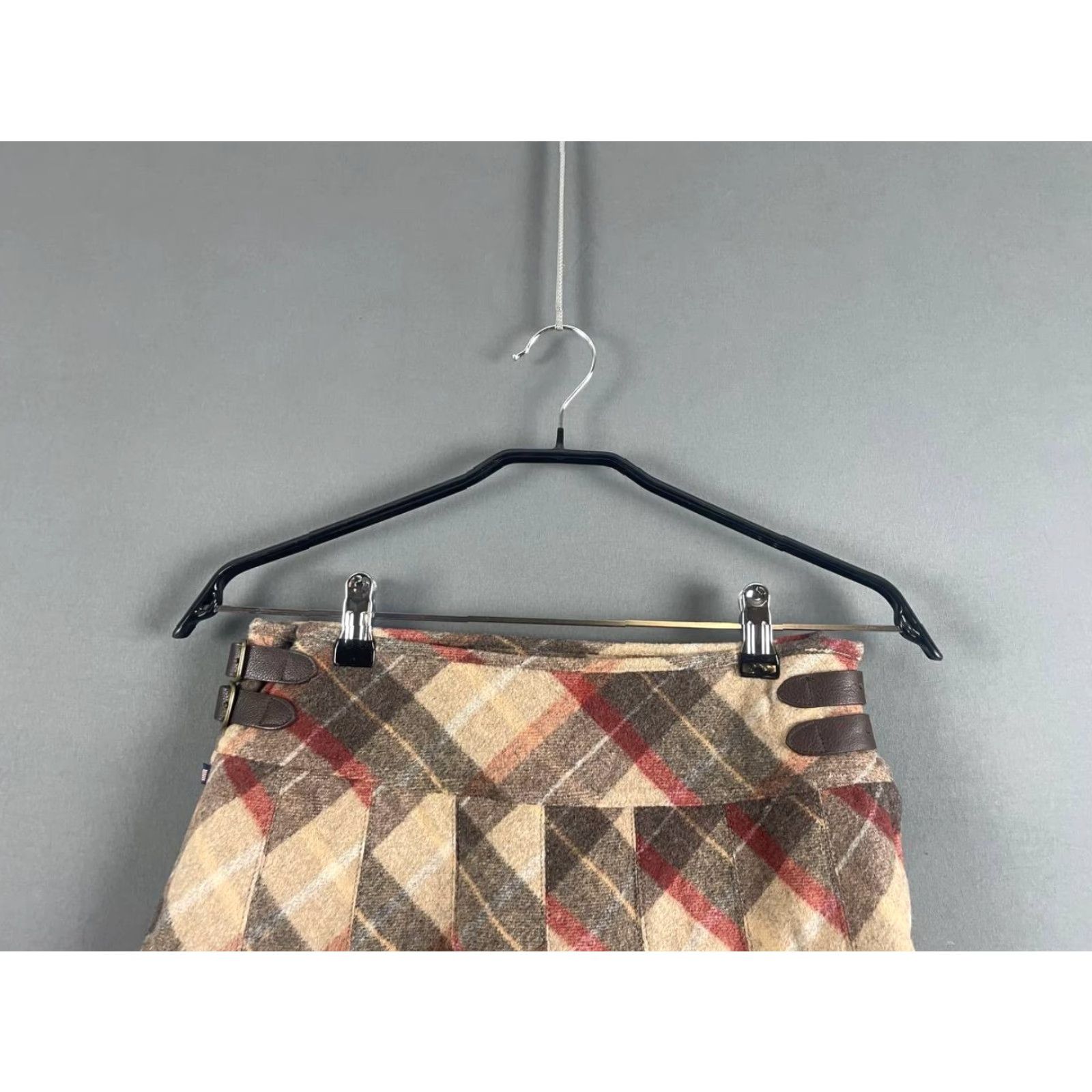 Polo Ralph Lauren Polo Ralph Lauren Skirt Women Midi Pleated Multicolor Plaid Wool Nylon Zip 2 Size 26" / US 2 / IT 38 - 7 Thumbnail