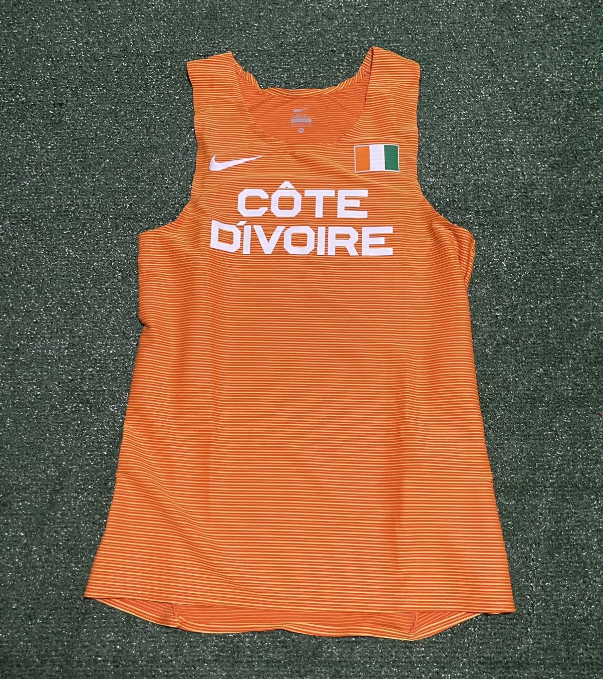 Nike Nike Pro Elite Cote D'ivoire Track Field Running Singlet Size US M / EU 48-50 / 2 - 1 Thumbnail