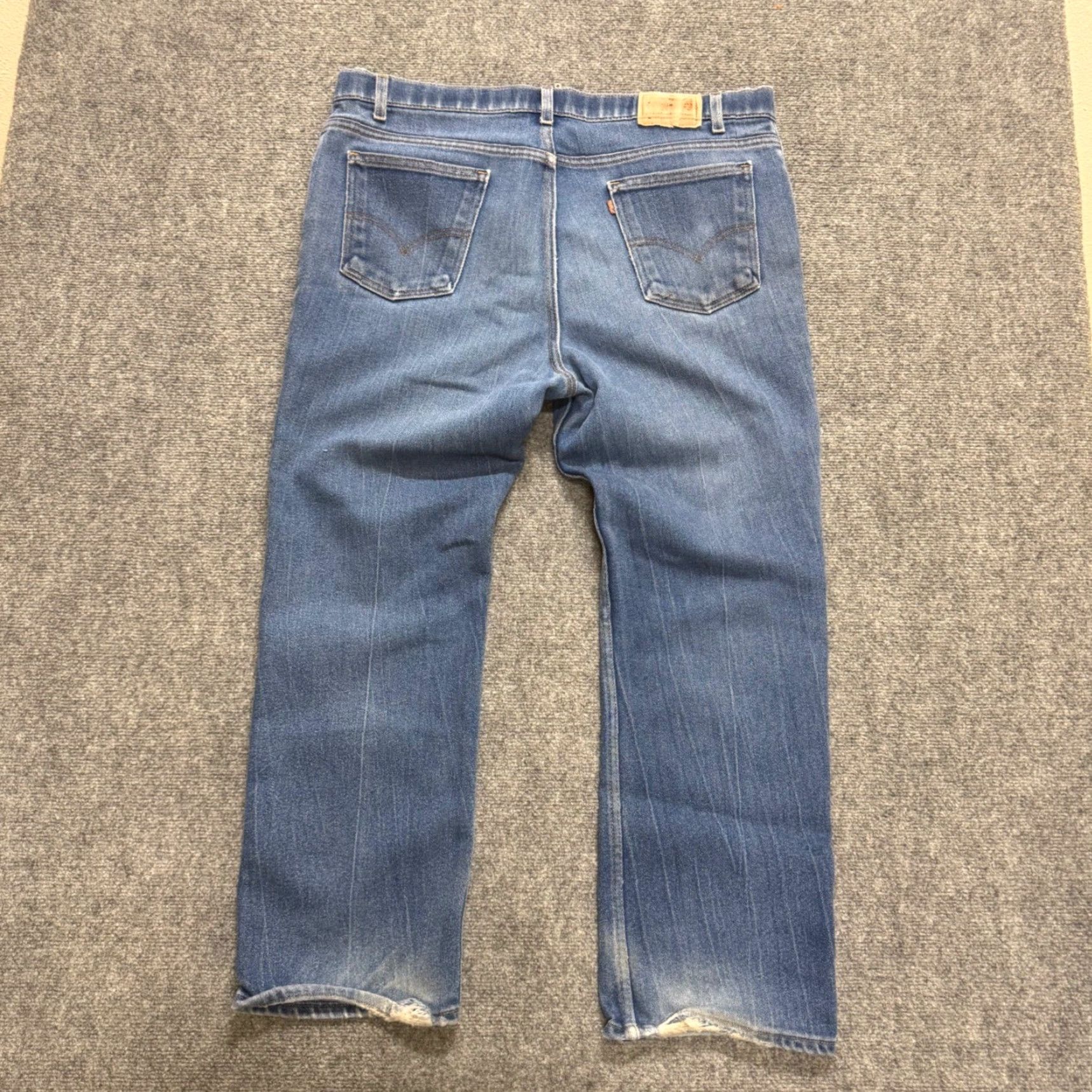 Levi's VINTAGE Levi's 550 Jeans Orange Tab Denim Light Washed 90s Men's 38x30 Regular Washed Distressing 90s Mens Size US 38 / EU 54 - 2 Thumbnail