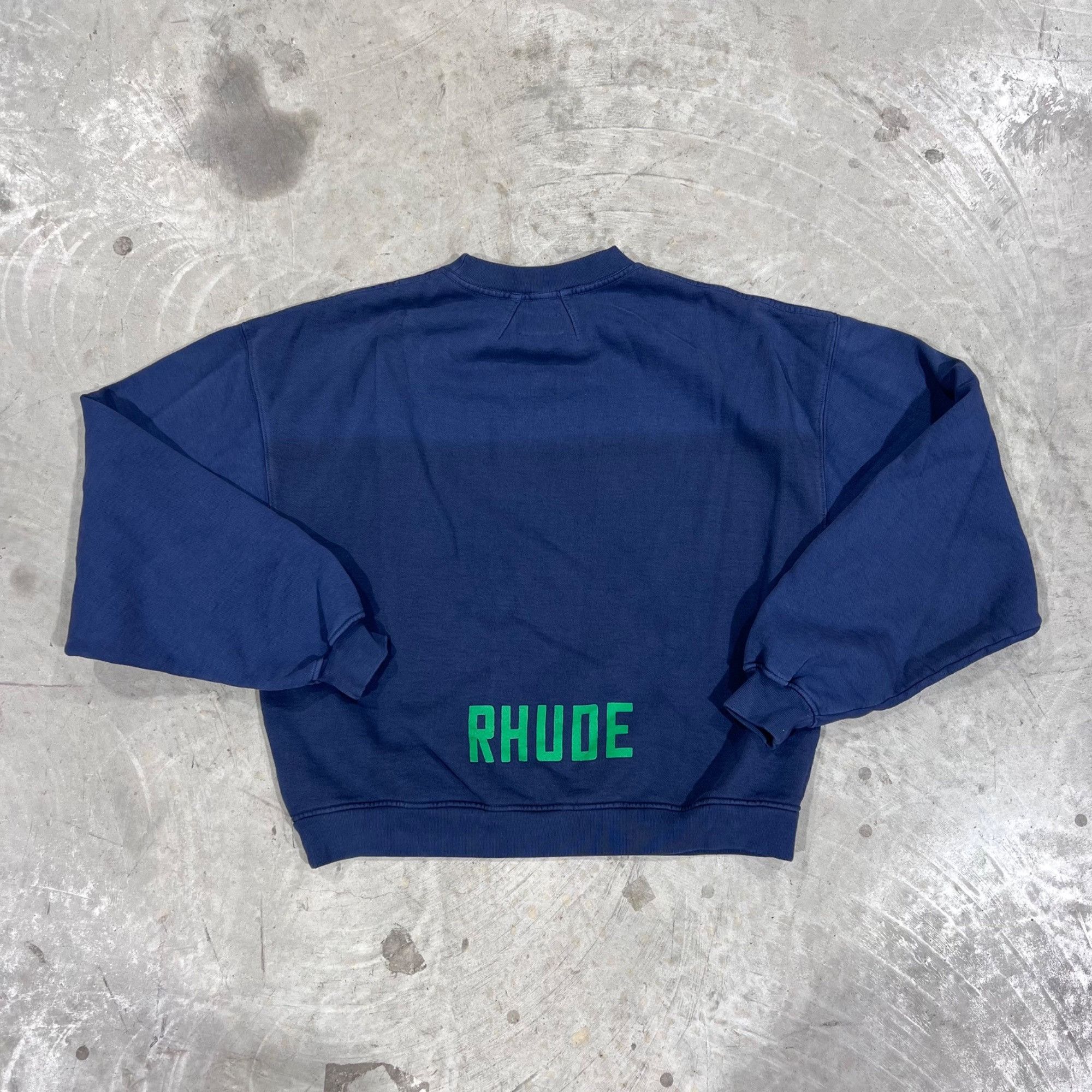 Rhude NEW RHUDE EAST HAMPTON CREWNECK SWEATSHIRT SZ SMALL Size US S / EU 44-46 / 1 - 5 Thumbnail