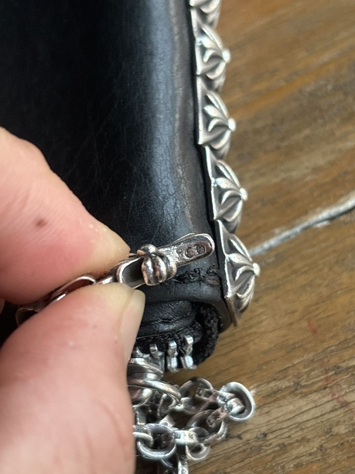 Chrome Hearts CHROME HEARTS STUDDED 3 SIDE ZIP WALLET Size ONE SIZE - 12 Thumbnail