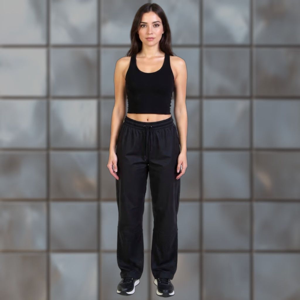 Vintage Koral Pants Womens L Black Jogger Sporty Athletic Alliance Perforated Ankle Nylon Spandex Running Walking Post Workout Size 36" / US 14 / IT 50 - 1 Thumbnail