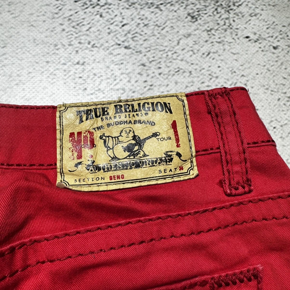 True Religion 🔥rare🔥true religion billy red jeans avant garde y2k Size 30" / US 8 / IT 44 - 4 Thumbnail