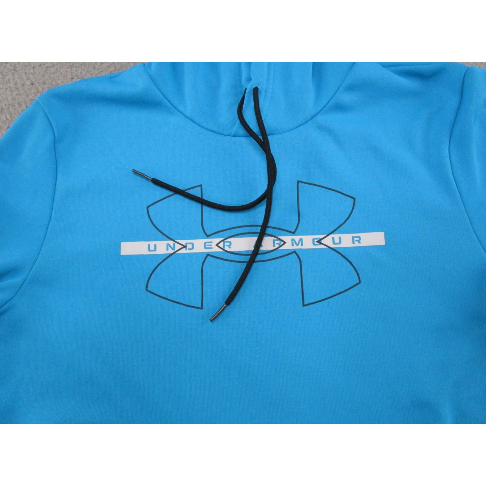 Under Armour Under Armour Womens Blue Pullover Hoodie Sweatshirt Size S Blue Logo Sweatshirt Hooded Pullover Activewear Womens Size S / US 4 / IT 40 - 2 Thumbnail