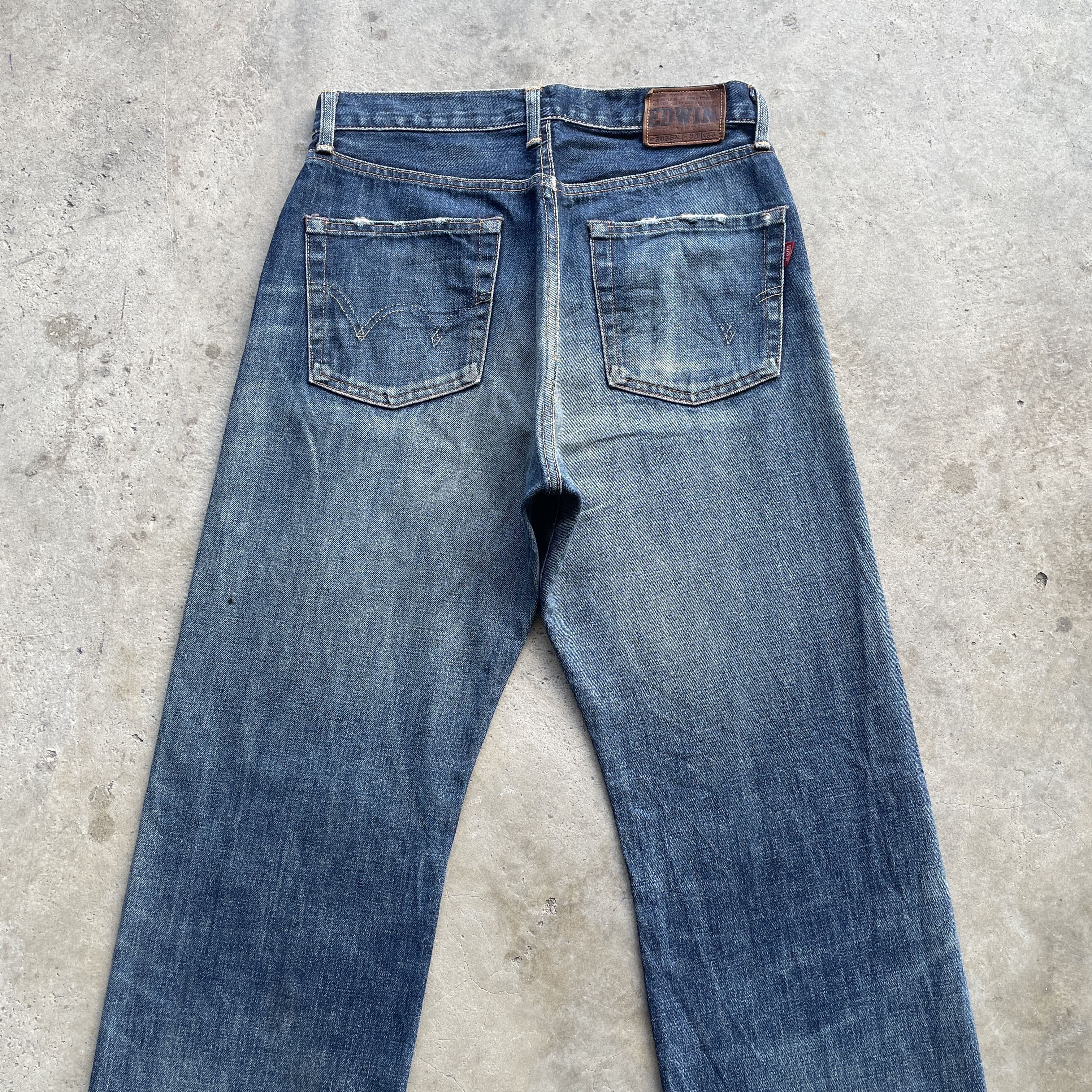 Edwin Vintage Edwin 505sx Distressed Button Fly Selvedge Jeans W30 Size US 30 / EU 46 - 12 Thumbnail