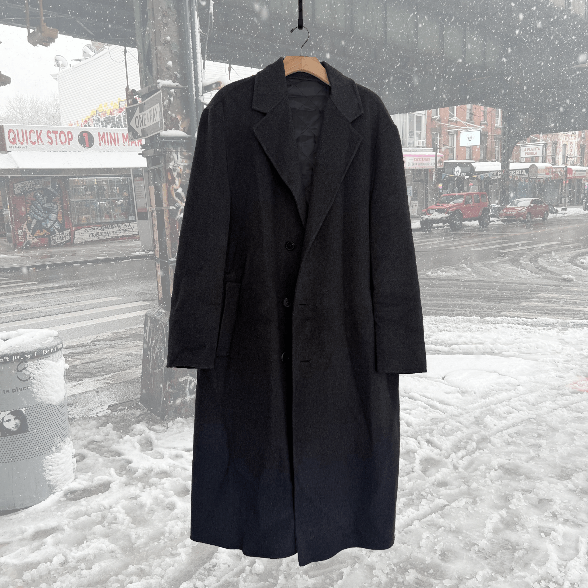 Club Monaco Vintage Cashmere Blend Doubleface Topcoat Size US M / EU 48-50 / 2 - 1 Thumbnail