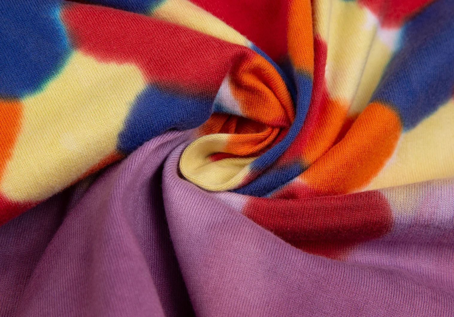 Issey Miyake Multi Watercolor Print T-Shirt in Purple, Size L Size US L / EU 52-54 / 3 - 11 Thumbnail