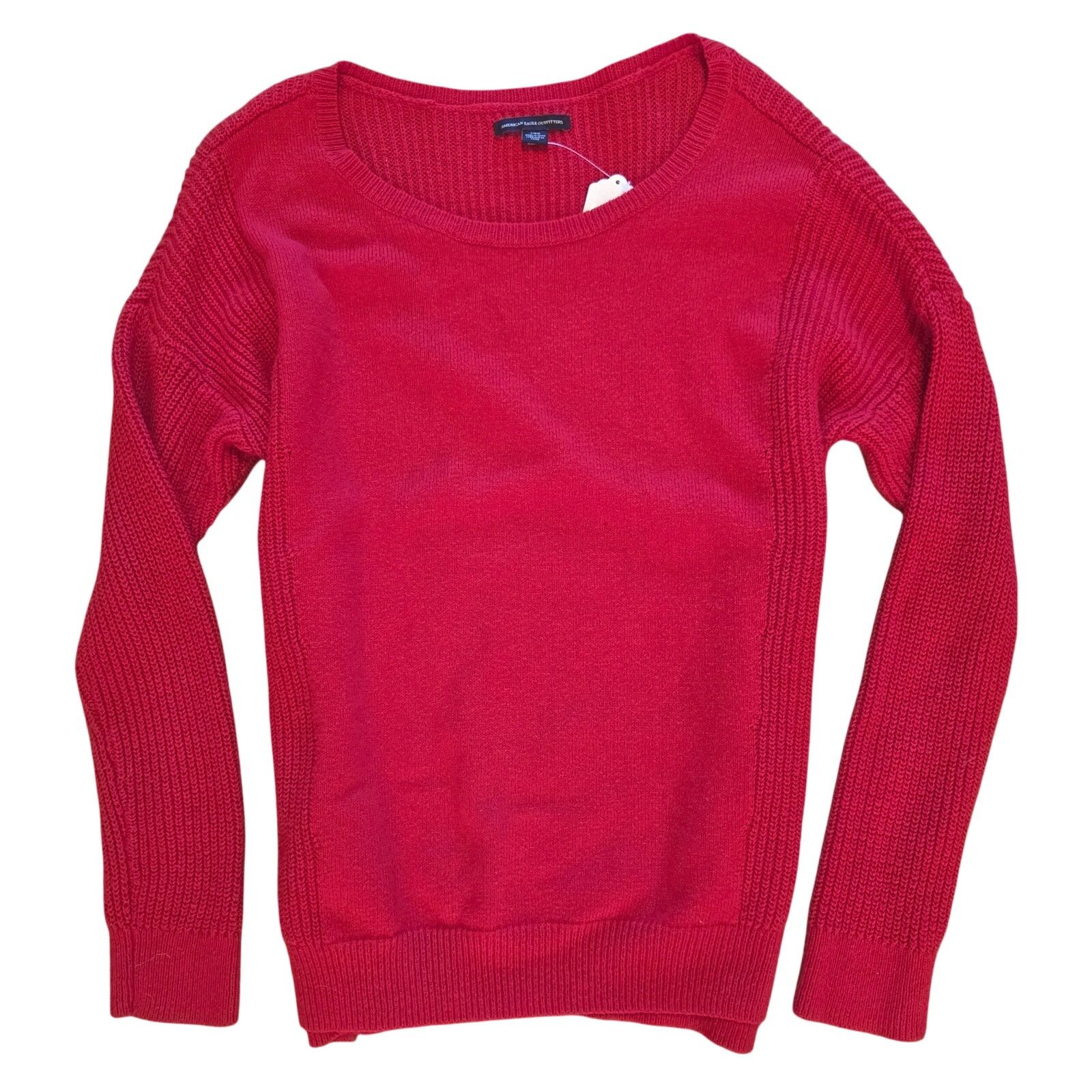 American Eagle Outfitters American Eagle Red Sweater - Women's Large Size L / US 10 / IT 46 - 2 Thumbnail