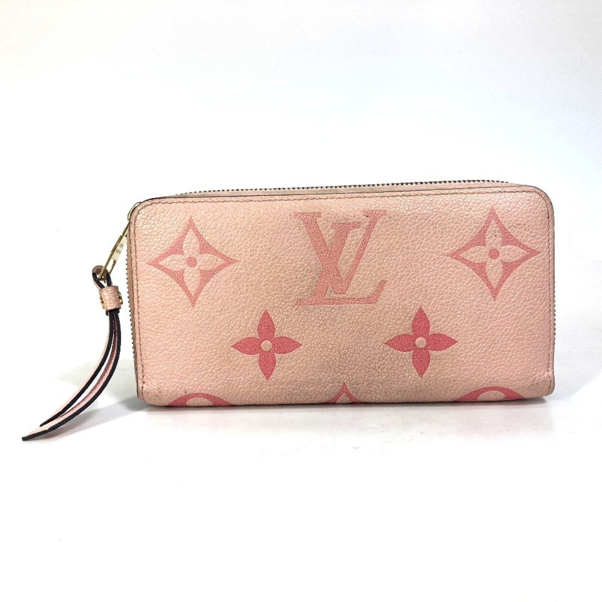 Louis Vuitton LOUIS VUITTON M80403 Monogram Empreinte by the Pool Zippy Wallet, Leather, Women's, Bouton de Rose, Pink Size ONE SIZE - 1 Thumbnail