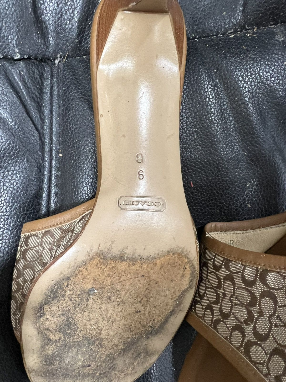 Coach Brown coach slip on heels Size US 9 / IT 39 - 4 Thumbnail