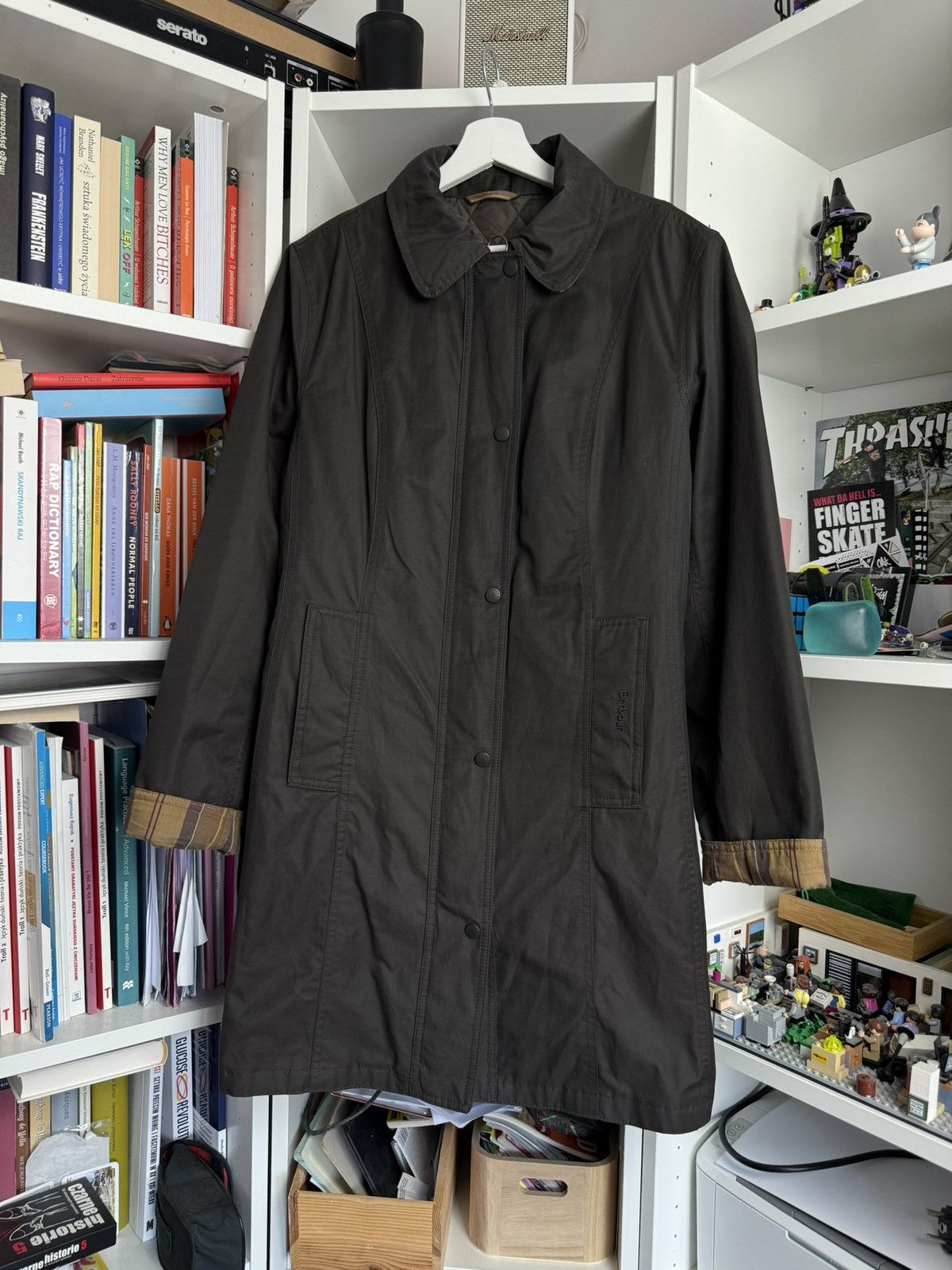 Barbour × Designer VIntage Barbour waxed waterproof twill belsay jacket M y2k Size US M / EU 48-50 / 2 - 1 Thumbnail