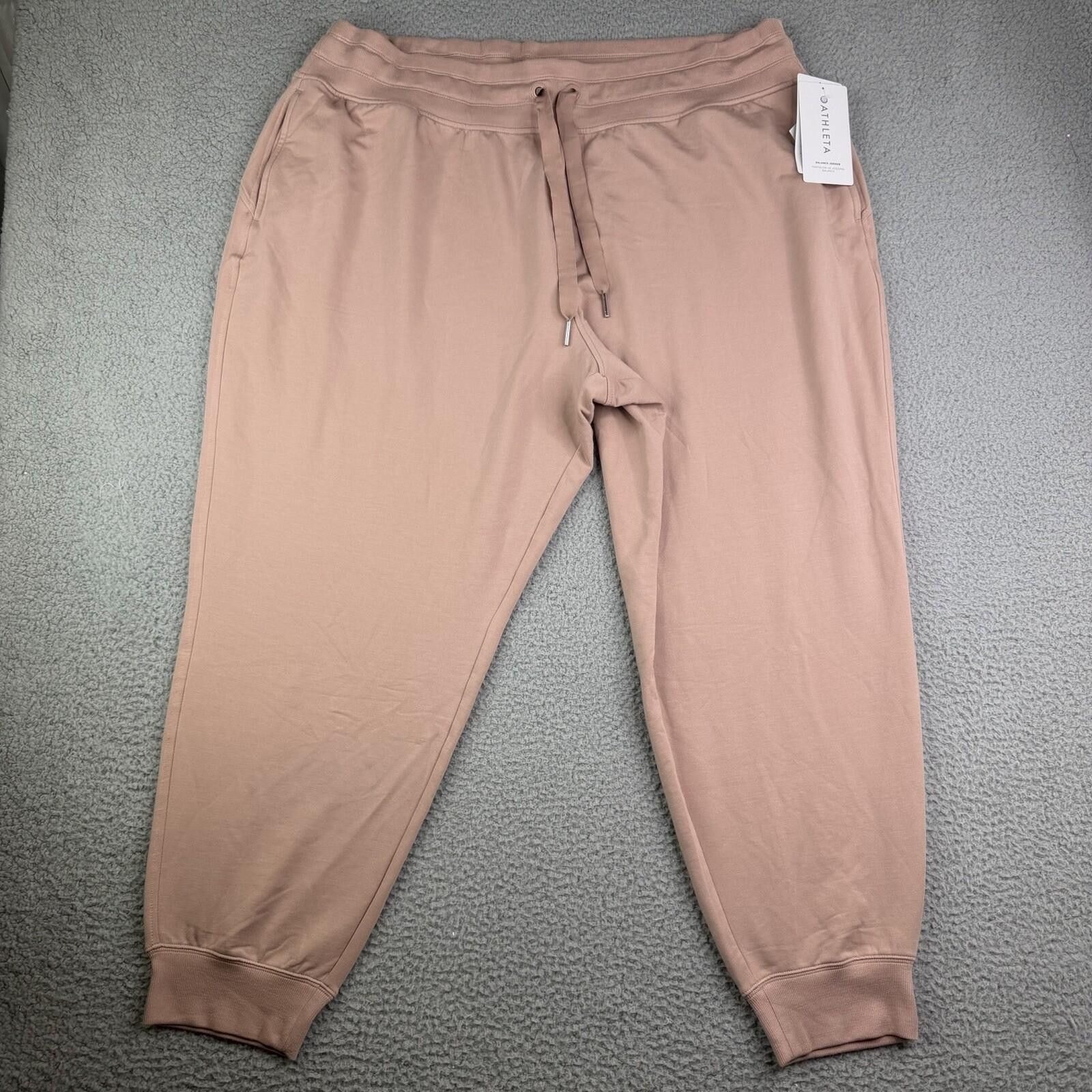 Other Athleta Women's Size 3X (44x28) NWT Balance Jogger Pink Size 42" / US 20 - 1 Thumbnail