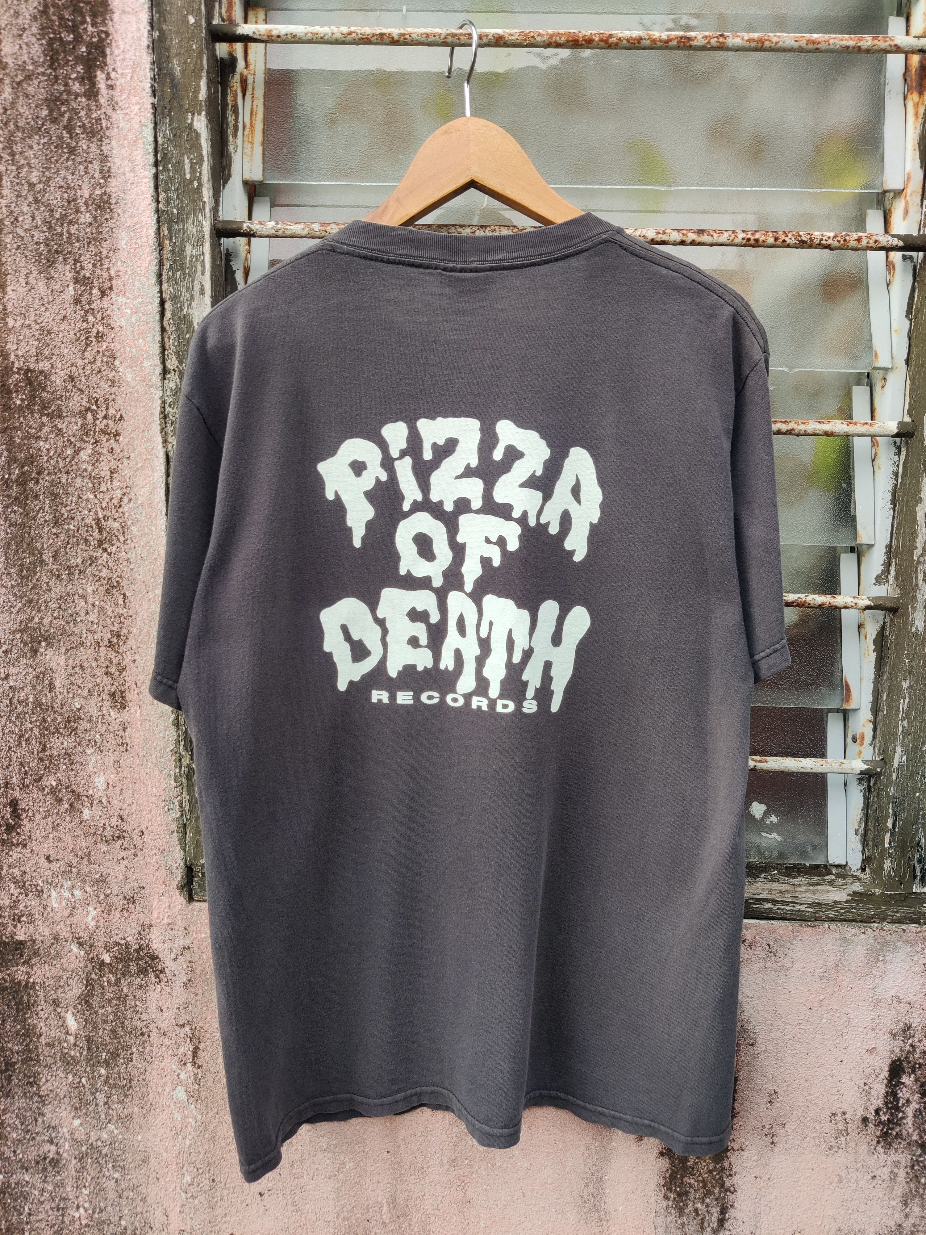 Vintage BBQ Chickens Pizza Of Death Hardcore Punk Band Shirt